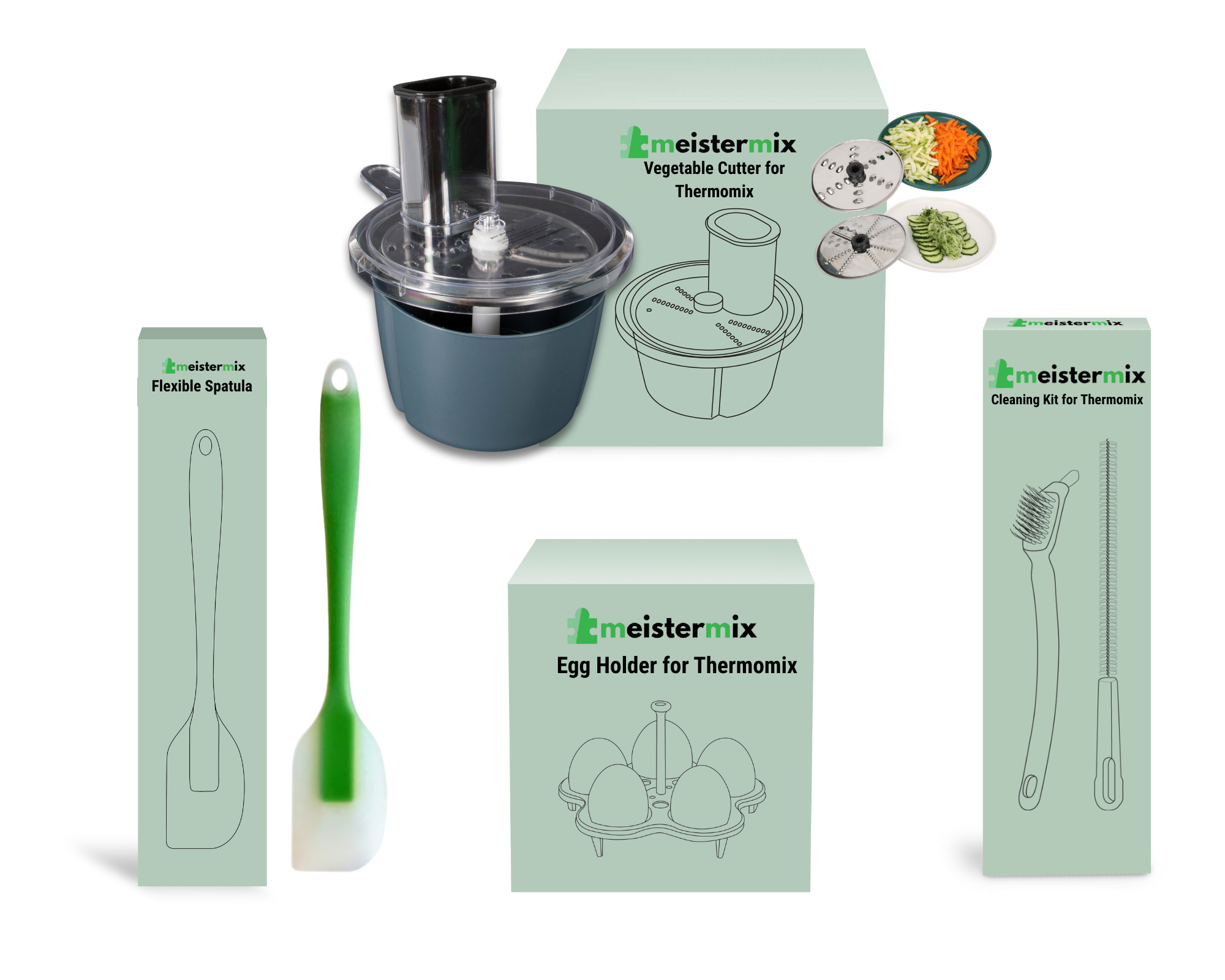Coupix - Vegetable Cutter for Thermomix (+ FREE Accessories)